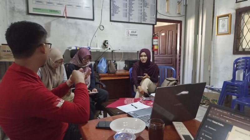 Agen Statistik Pantau Pelaksanaan Pendataan Desa Tebat Kubu