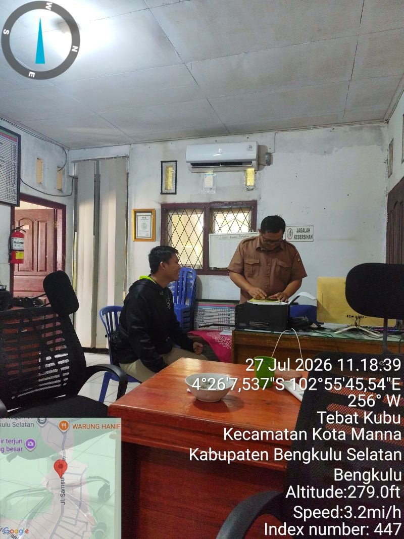 Desa Tebat Kubu Lanjutkan Pemeriksaan dan Penyempurnaan Data Pendataan