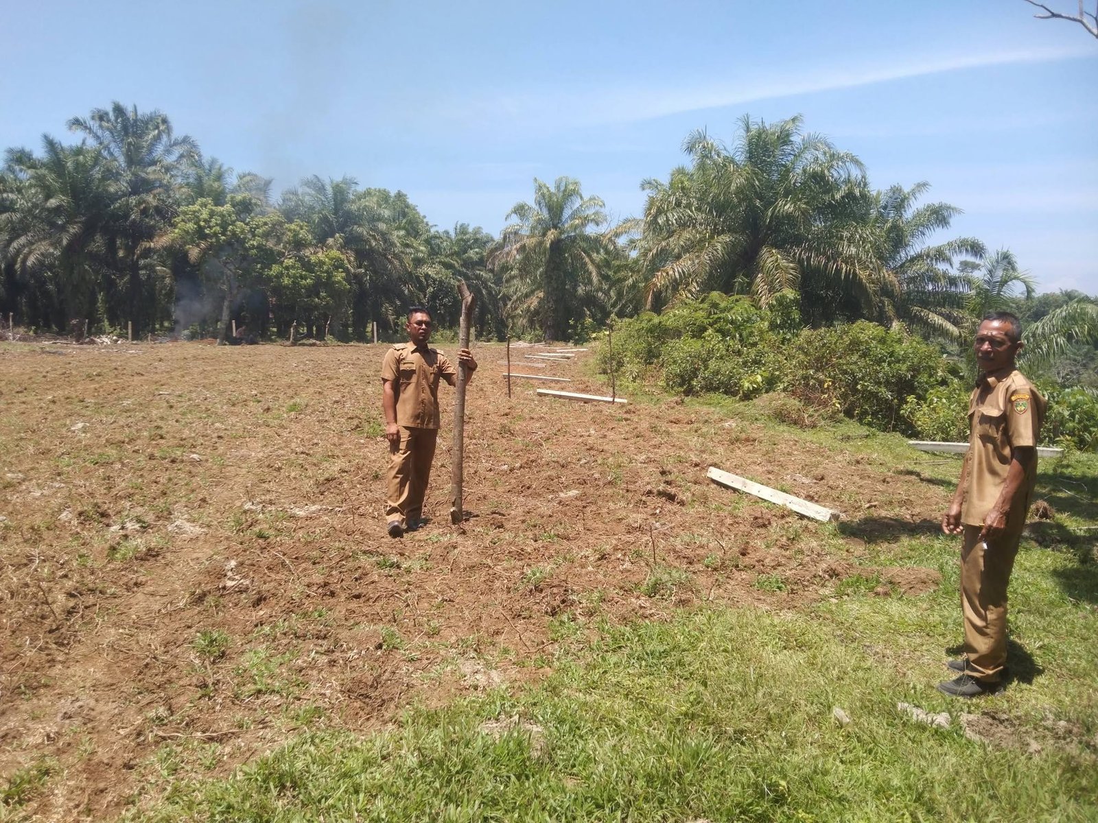 Pengukuran Ulang Jalan Desa Tebat Kubu