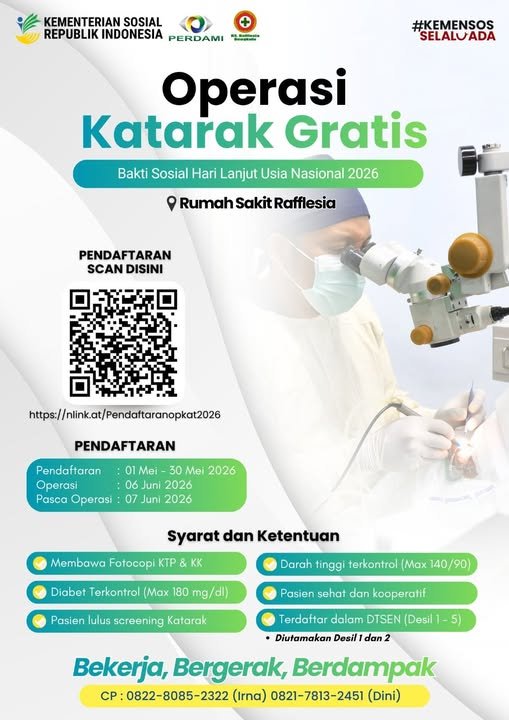 Operasi Katarak Gratis, Kesempatan untuk Mendapatkan Layanan Kesehatan Mata